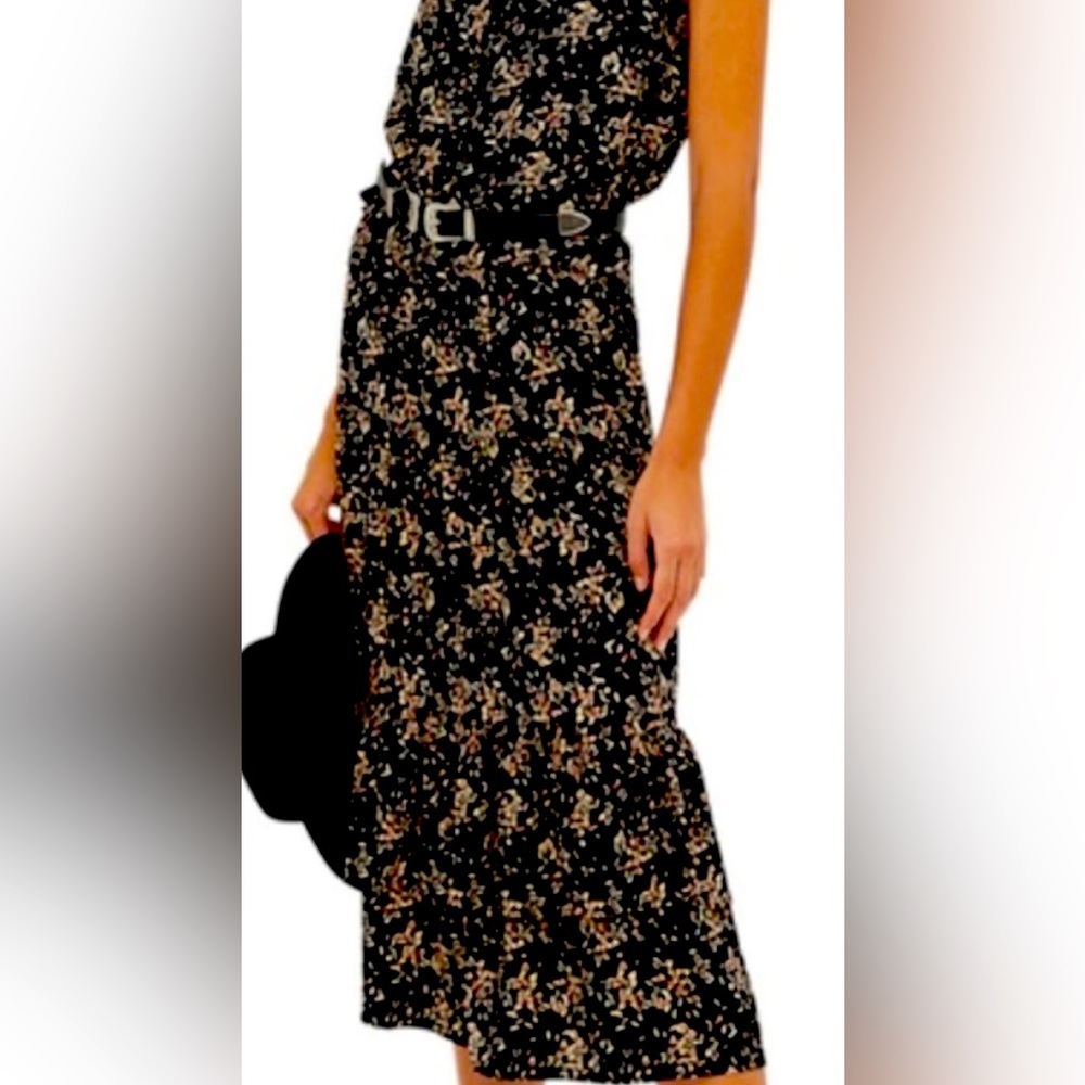 Ba&Sh Valou tiered midi skirt NWT